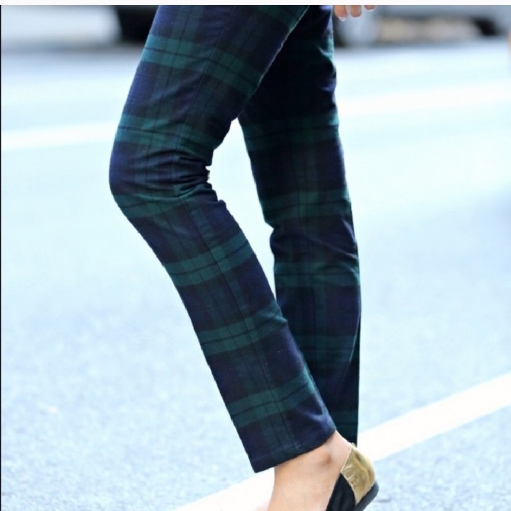 Banana Republic Tartan Plaid Pants - Size 14; NEW